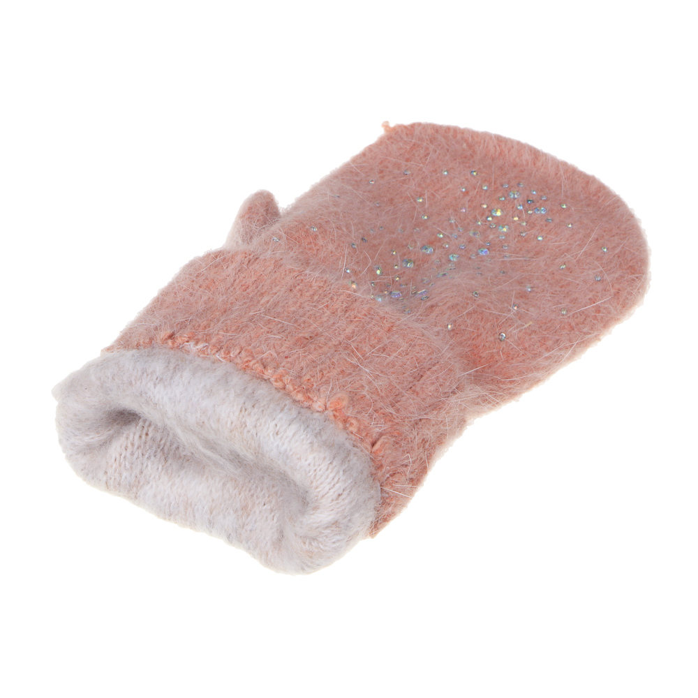 Варежки женские, 10% ангора, 90% акрил,размер универсальный, 3 цвета - #4