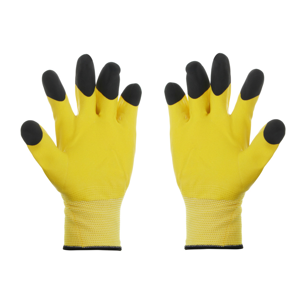 INBLOOM Перчатки садовые, вспененный латексный двойной полуоблив, полиэстер, р.9, 25см, 55г - #3