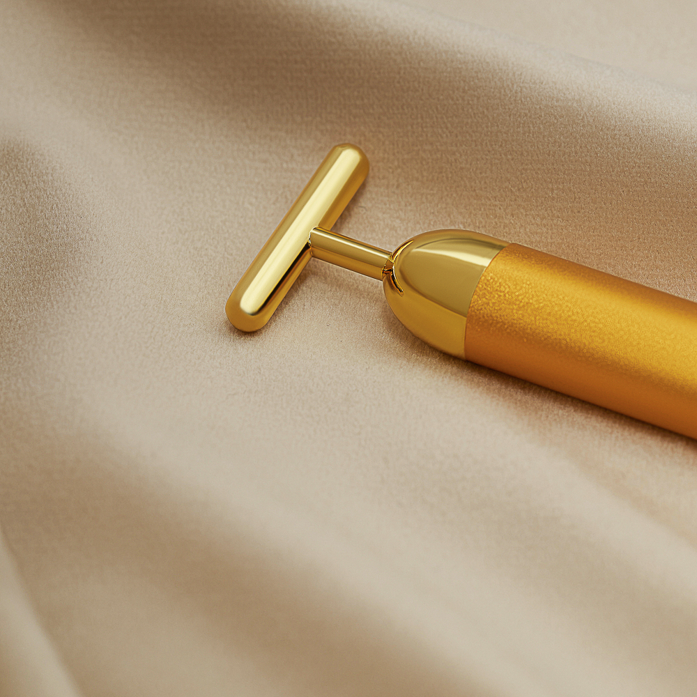 ЮL Массажер для лица с вибрационным массажем, на батарейках типа DC1.5V (AA), 14x3,5см - #9