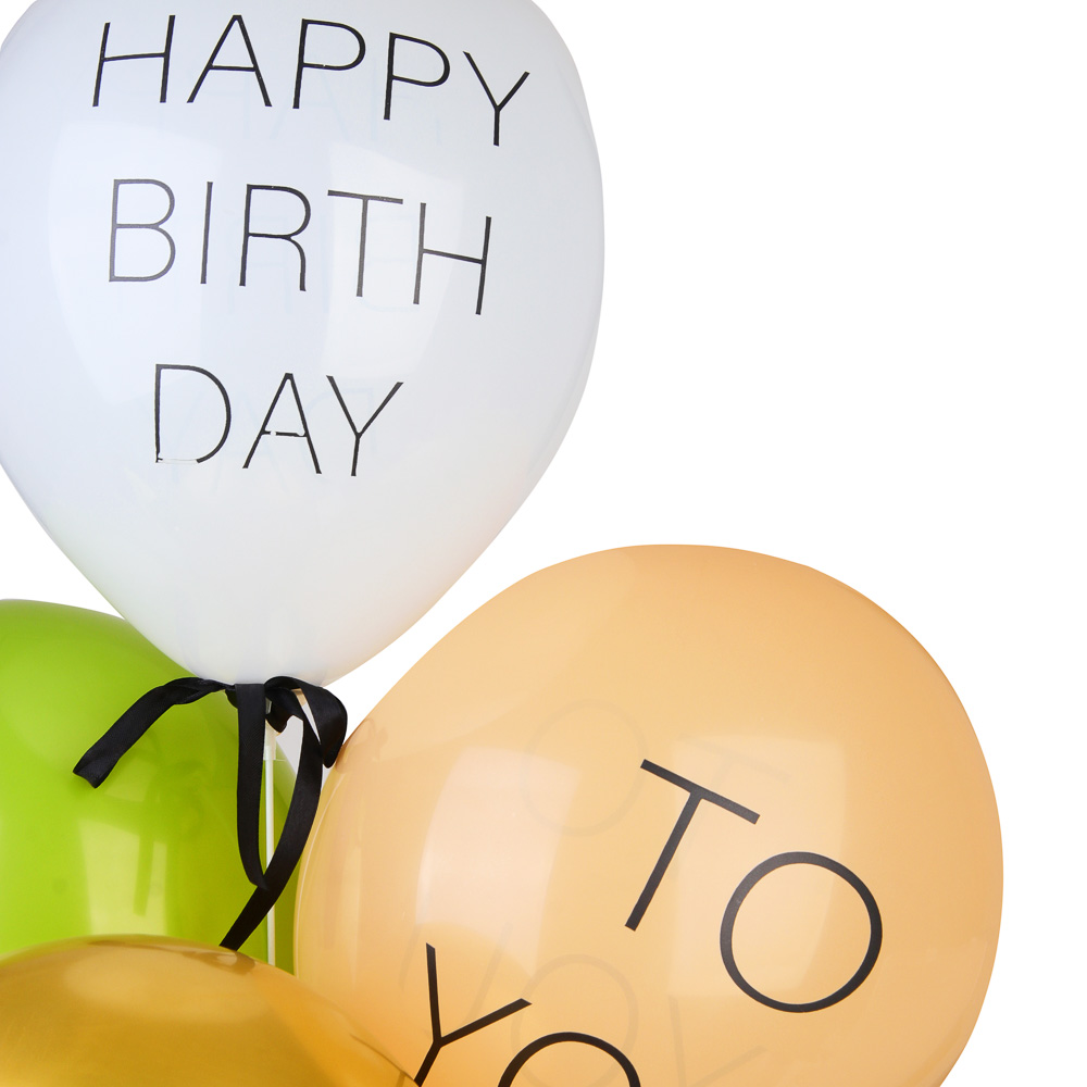 FNtastic Набор воздушных шаров 4 шт Happy Birthday с подставкой и лентой, пластик,полиэстер,разноцв. - #2