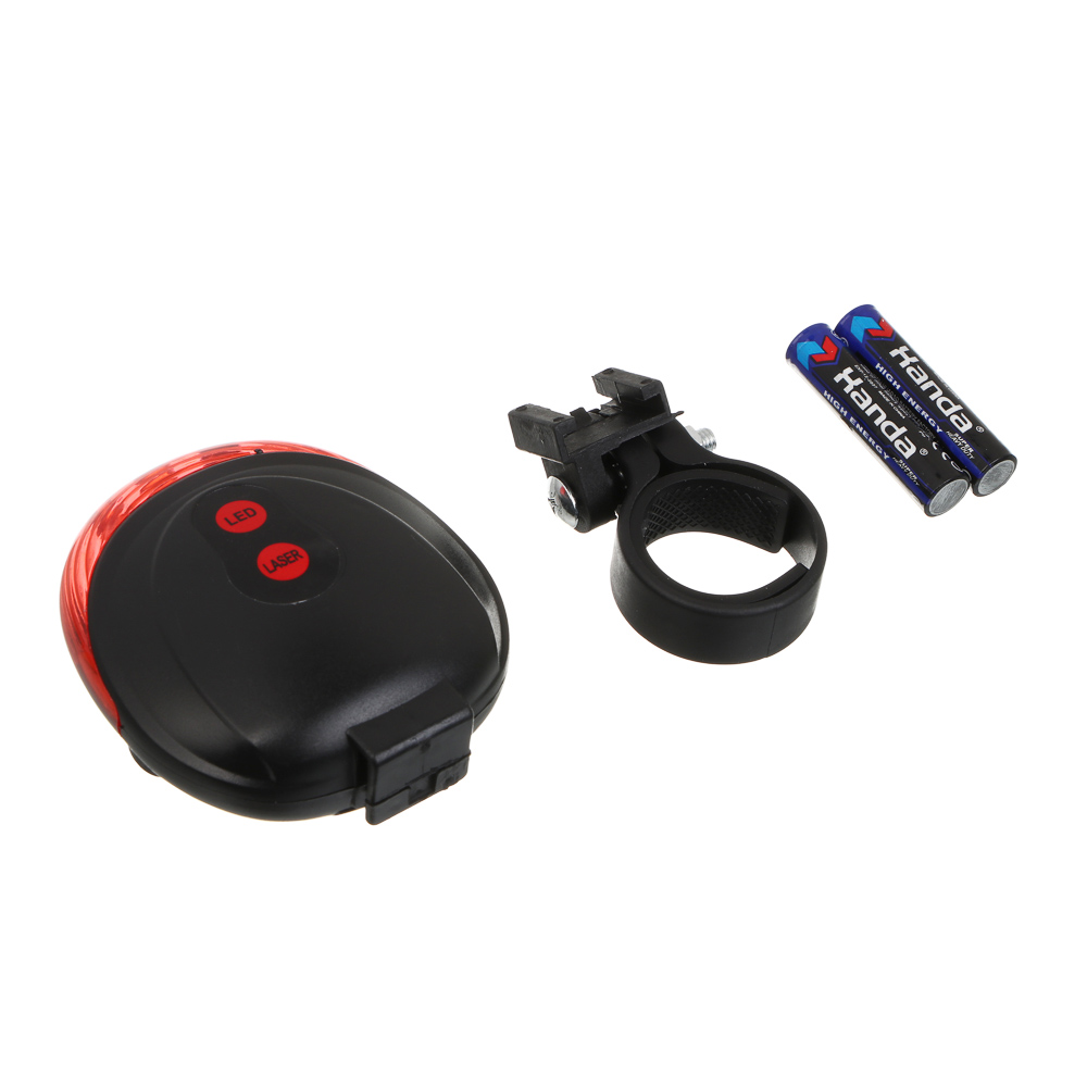 Фонарь велосипедный с 2 лазерами, тм BY SPORT, 7 режимов, 2хААА - #2