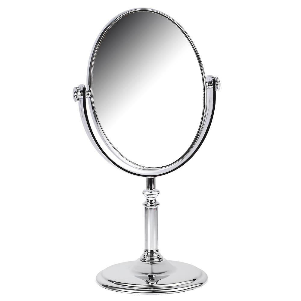 ЮНИLOOK Зеркало настольное, пластик, стекло, 16-17,5x26-28,5см, 3 дизайна - #3