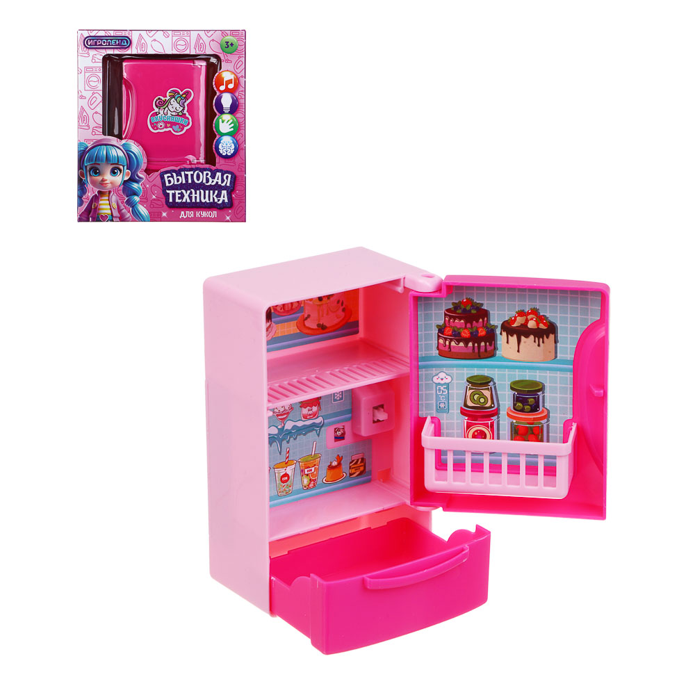 ИГРОЛЕНД Игрушка-симулятор "Бытовая техника", свет, звук, ABS, 14x16x8 см 2хАА, 4 дизайна - #1