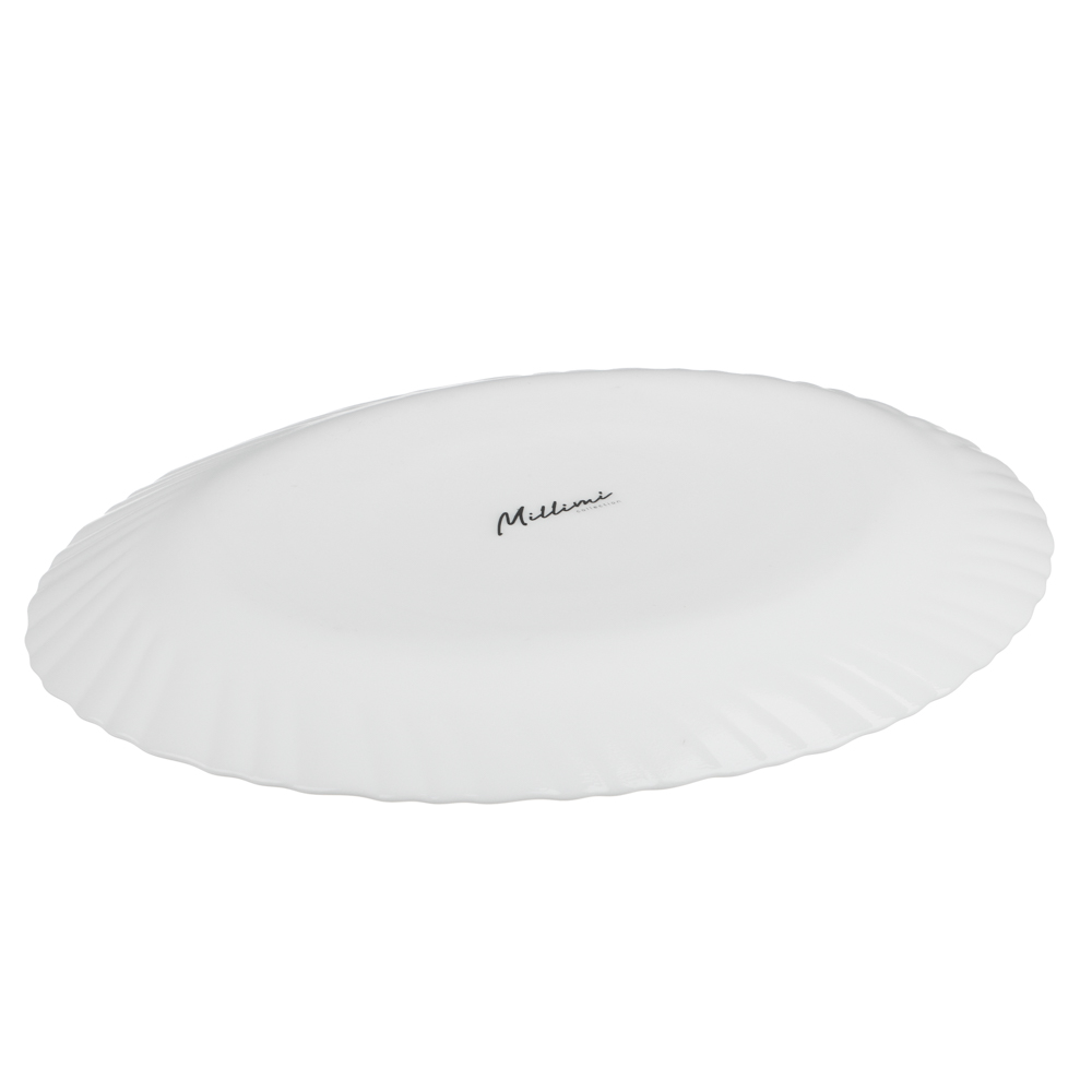 MILLIMI Бьянко Плюс Блюдо овальное 24см опаловое стекло - #5