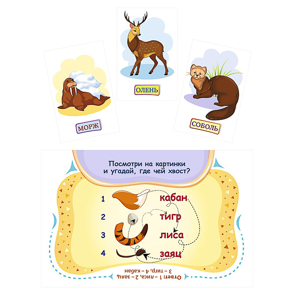 Игра развивающая настольная "Первые знания", 6,1х11,3х1,5 см, 4 дизайна - #11