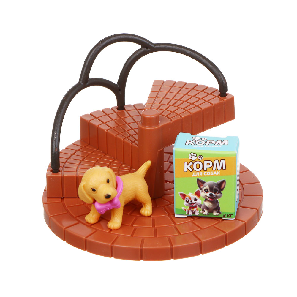 ИГРОЛЕНД Питомец с набором аксессуаров, ABS, 9х5х12 см, 4 дизайна - #8