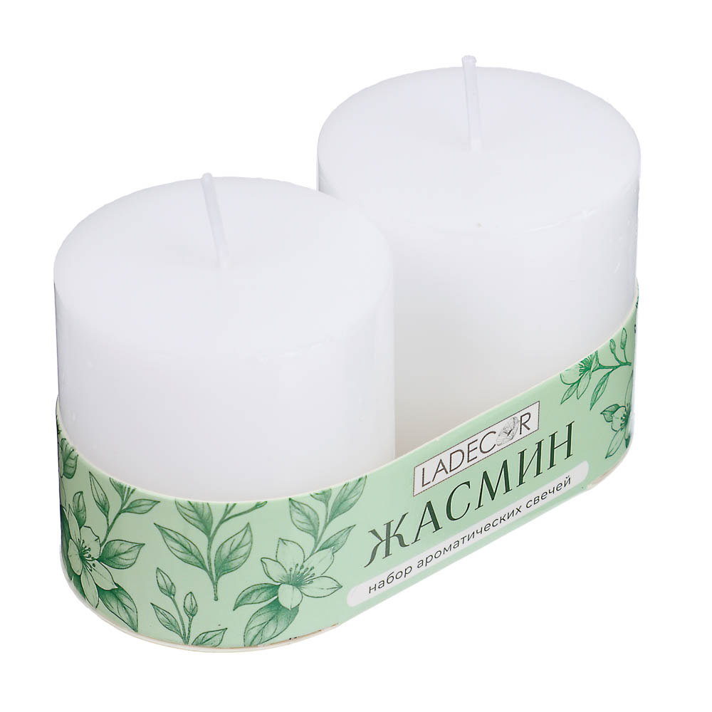 LADECOR Набор свечей, 2 шт, 5x5 см, парафин, 6 цветов - #6