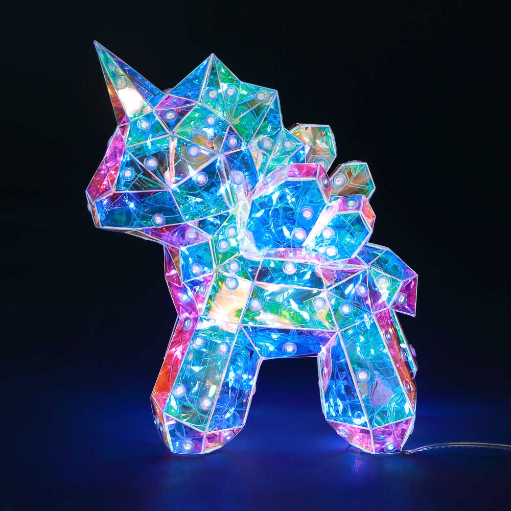СНОУ БУМ Единорог, 13х20 см, 70 LED, постоянное свечение, USB - #3
