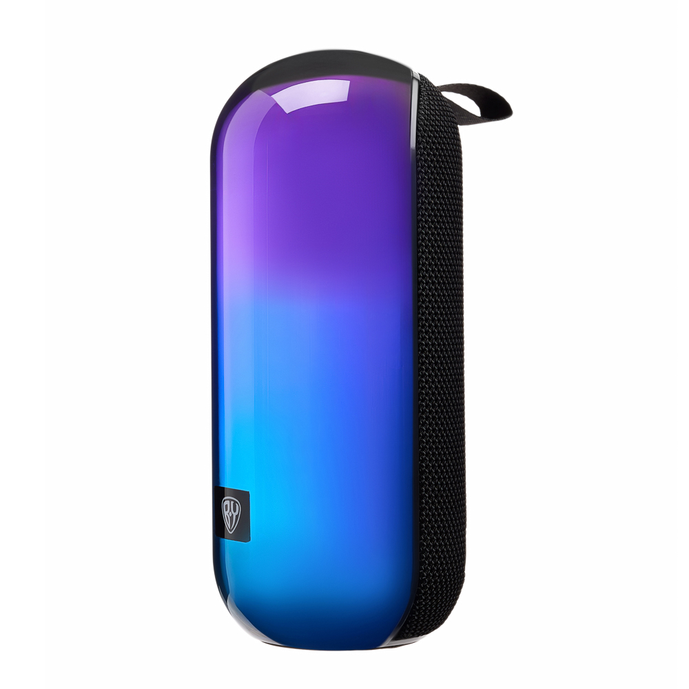 Колонка беспроводная BY EchoCore 7Вт,подсветка,1800мАч, BT5.3, USB, AUX,microSD,ВШГ 19x8x8см, черный - #4