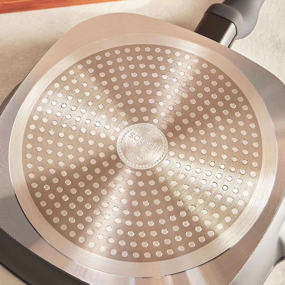 SATOSHI Стоун Сковорода-гриль 24*24см, литой алюм., антипр."каменное" покрытие, индукция - #13