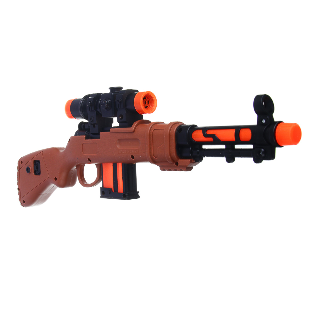 ИГРОЛЕНД Автомат "Боевой выстрел", со звуком и вибрацией , 3хАА, РР, 17x4х46 см, 2 дизайна - #5