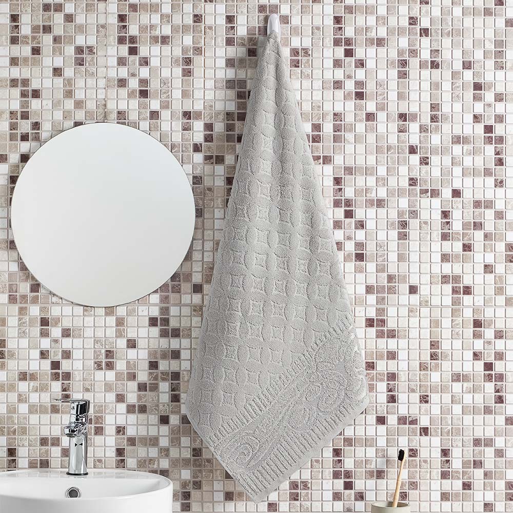 PROVANCE Фрэя Полотенце махровое, 100% хлопок, 70х130см, 465гр/м, серый - #4