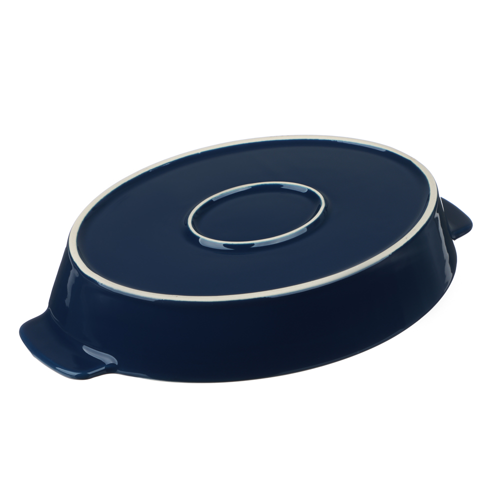 Форма для запекания и сервировки овальная 31х20,5х5см тм MILLIMI цветы, керамика - #8