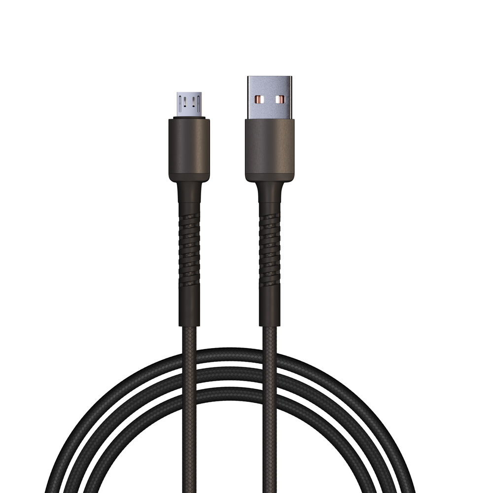 BY Кабель для зарядки XXL Micro USB, 2 м, Быстрая зарядка QC3.0, черный - #1