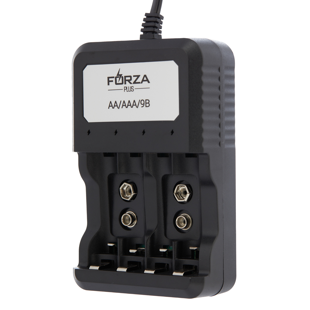 FORZA Зарядное устройство для аккумуляторов AA/AAA - до 4шт, кабель 70см, вилка 220в - #4