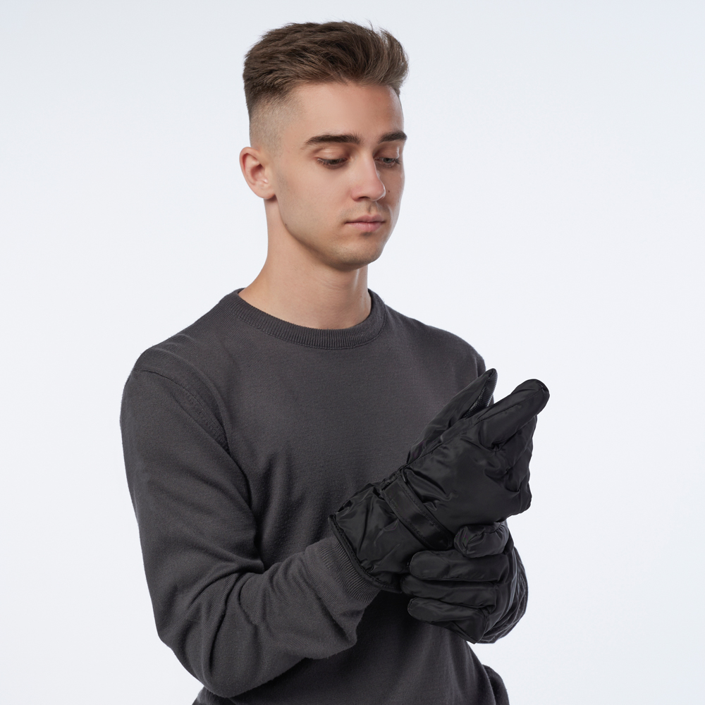 GALANTE Перчатки мужские спортивные контактные, р. 22-24, черные, СЗПВ-18 - #2