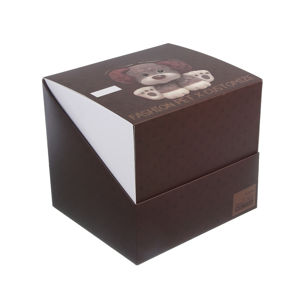 Ручка шариковая автоматическая синяя 0,7мм, "Милые зверята", 4 вида, шоу-бокс - #8