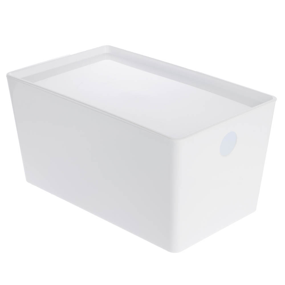 Контейнер с крышкой, белый, 18х15х30см - #1