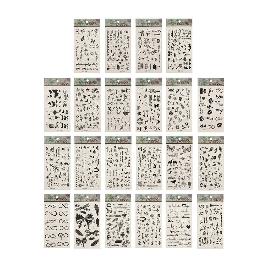 Тату переводные, тм ГАЛАМАРТ, 10x20 см, 21 дизайн - #1