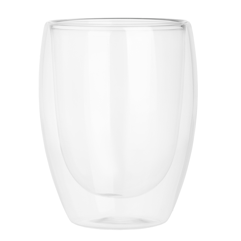 Стакан с двойными стенками тм MILLIMI Симпл, 350мл, стекло - #1