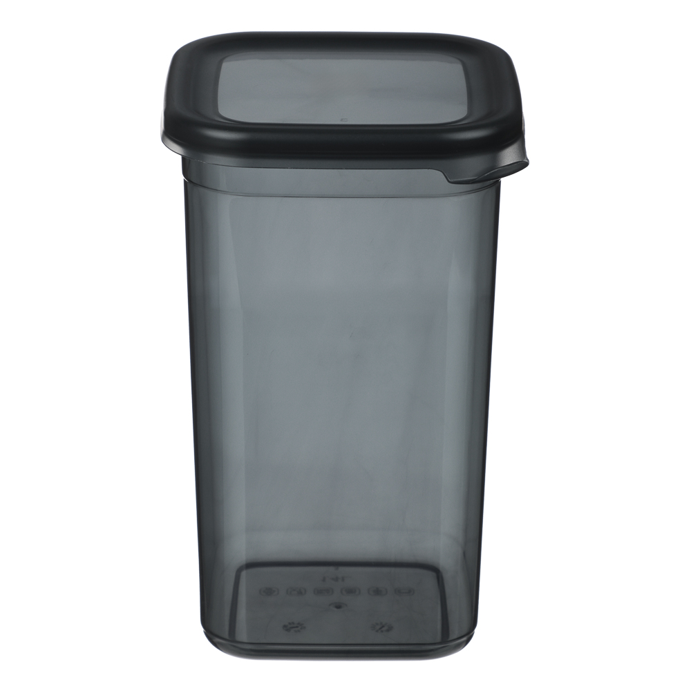 Ёмкость для сыпучих продуктов 1,4л 110х105х185, пластик, графит - #3