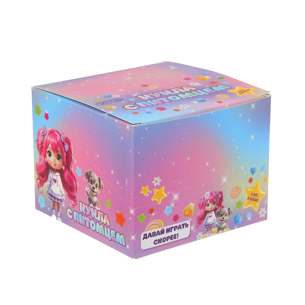 ИГРОЛЕНД Кукла с питомцем в яйце, свет, 6х6х11 см PP, ABS, 2хLR41 - #4