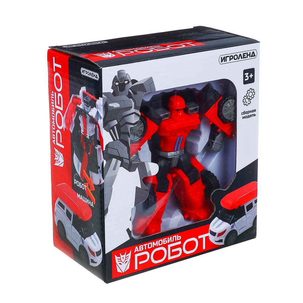 ИГРОЛЕНД Игрушка в виде машины с трансформацией, ABS, 15,8х8,5х7 см - #5