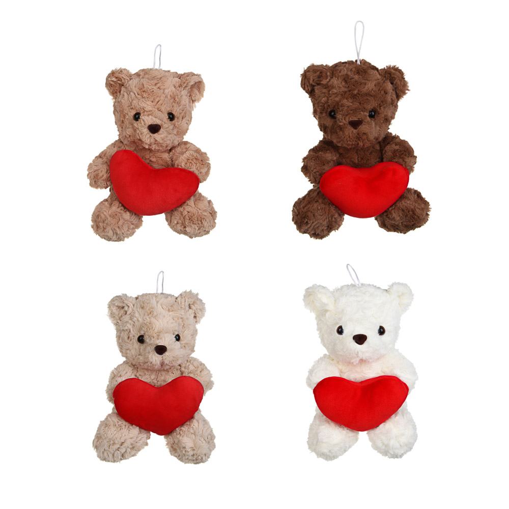 Сувенир мягкий тм LADECOR "Мишка с сердцем", 20 см, плюш, 4 цвета - #1