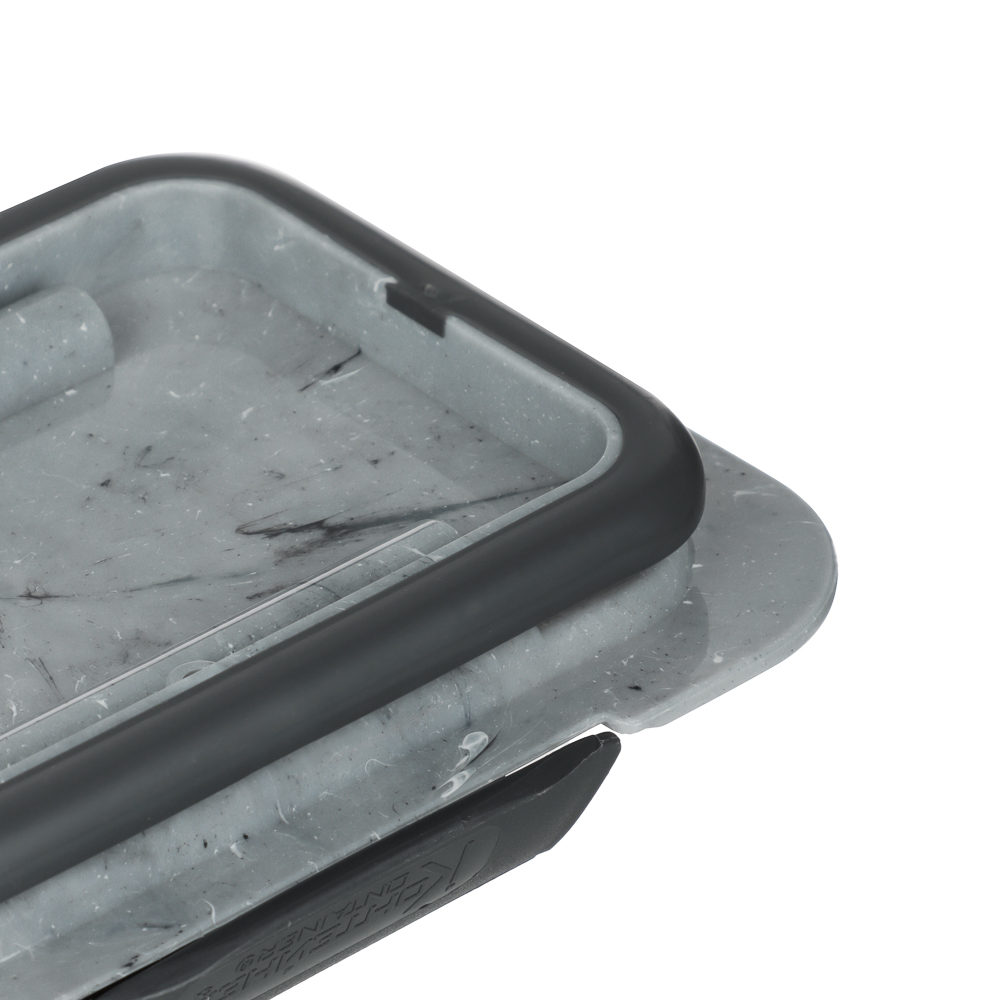 Контейнер герметичный с защелками для сыпучих продуктов 1000мл, пластик - #7