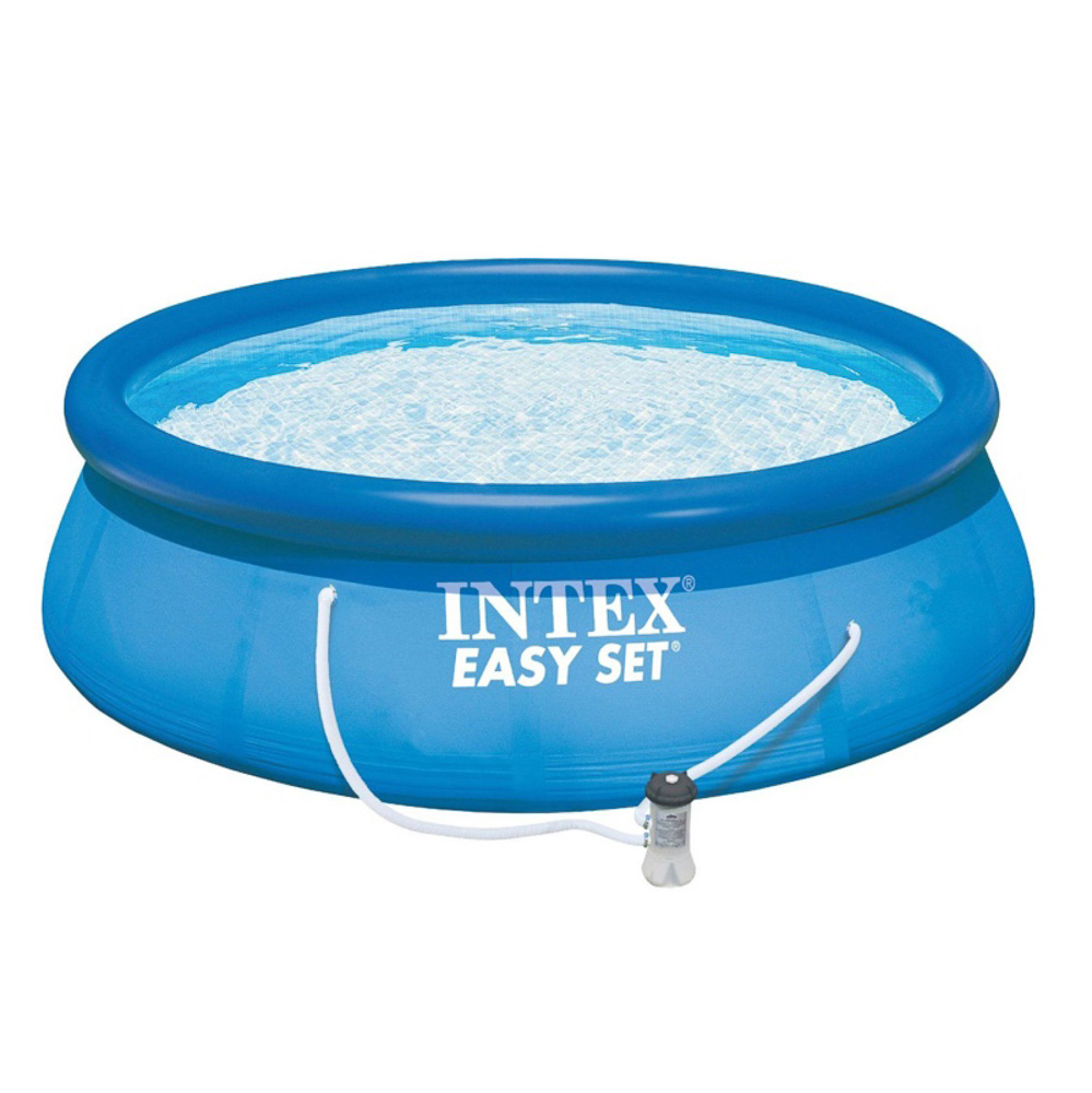 INTEX Бассейн надувной Изи Сет 396x84см, 7290л, насос-фильтр 2006л/ч, 28142NP - #1
