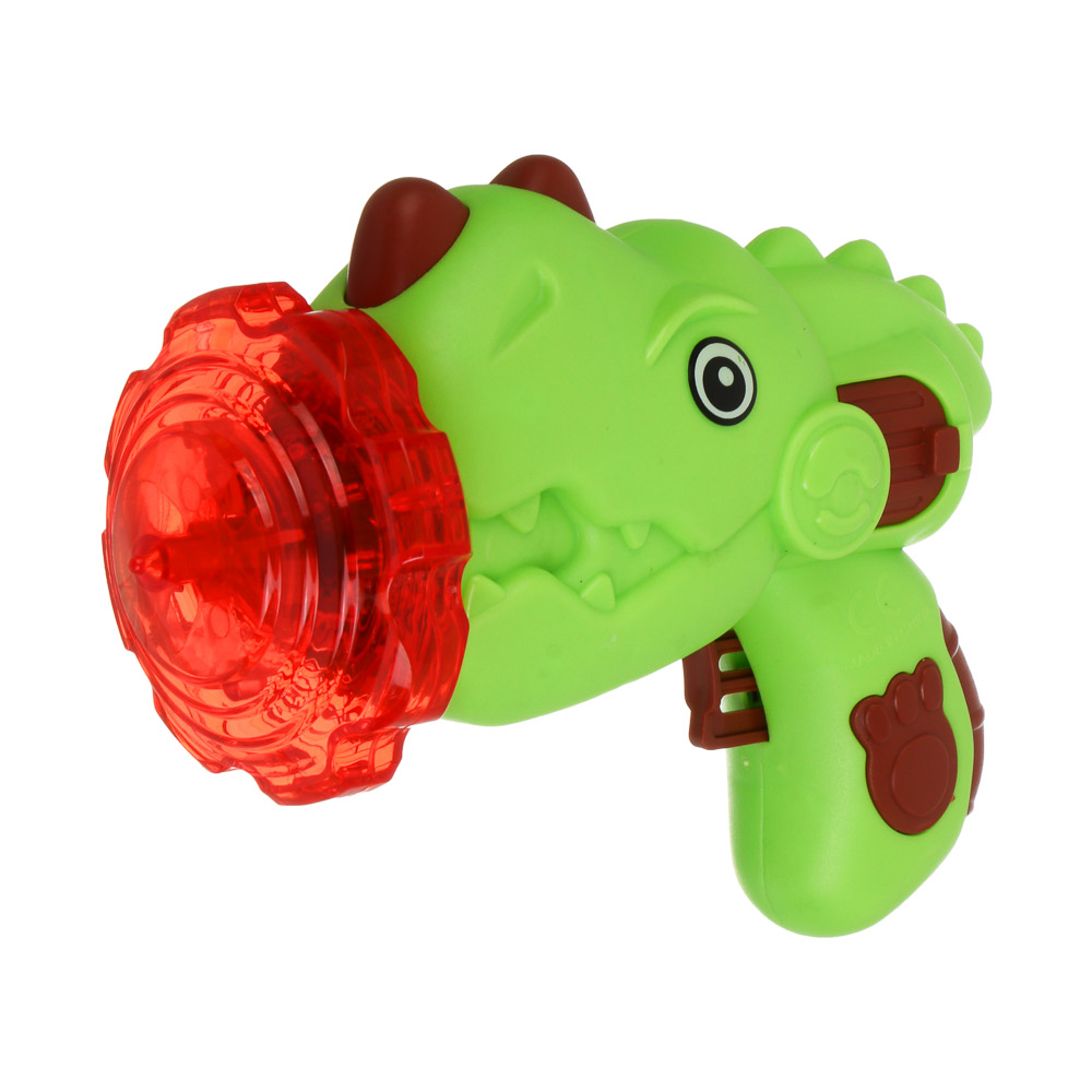 Запускалка "Динозаврик", 4 насадки, свет, 2хAG13, РР - #7