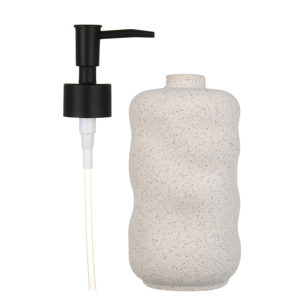 Диспенсер для жидкого мыла тм VETTA Верона 360мл, керамогранит, белый, 7,6x7,6x14/20см - #4