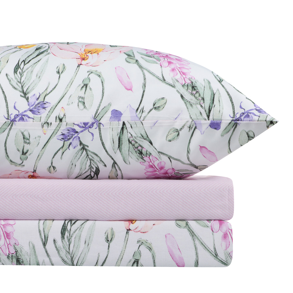 PROVANCE Ботаника Комплект постельного белья евро (4 предмета), поплин, 100% хлопок - #1