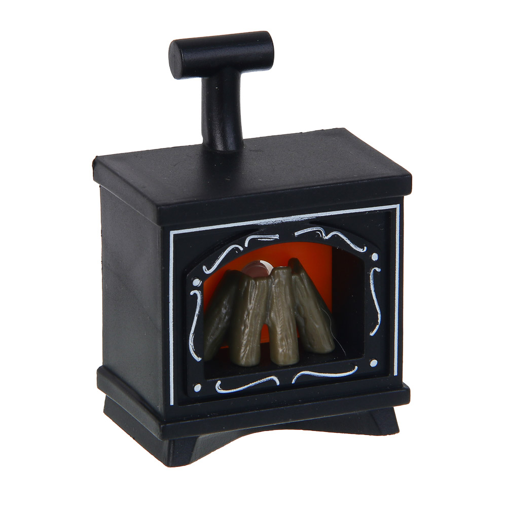 СНОУ БУМ Светильник декоративный LED в виде камина, 4,9x3,2х6,9см, PP, 3хAG10, 1 режим, 3 дизайна - #2