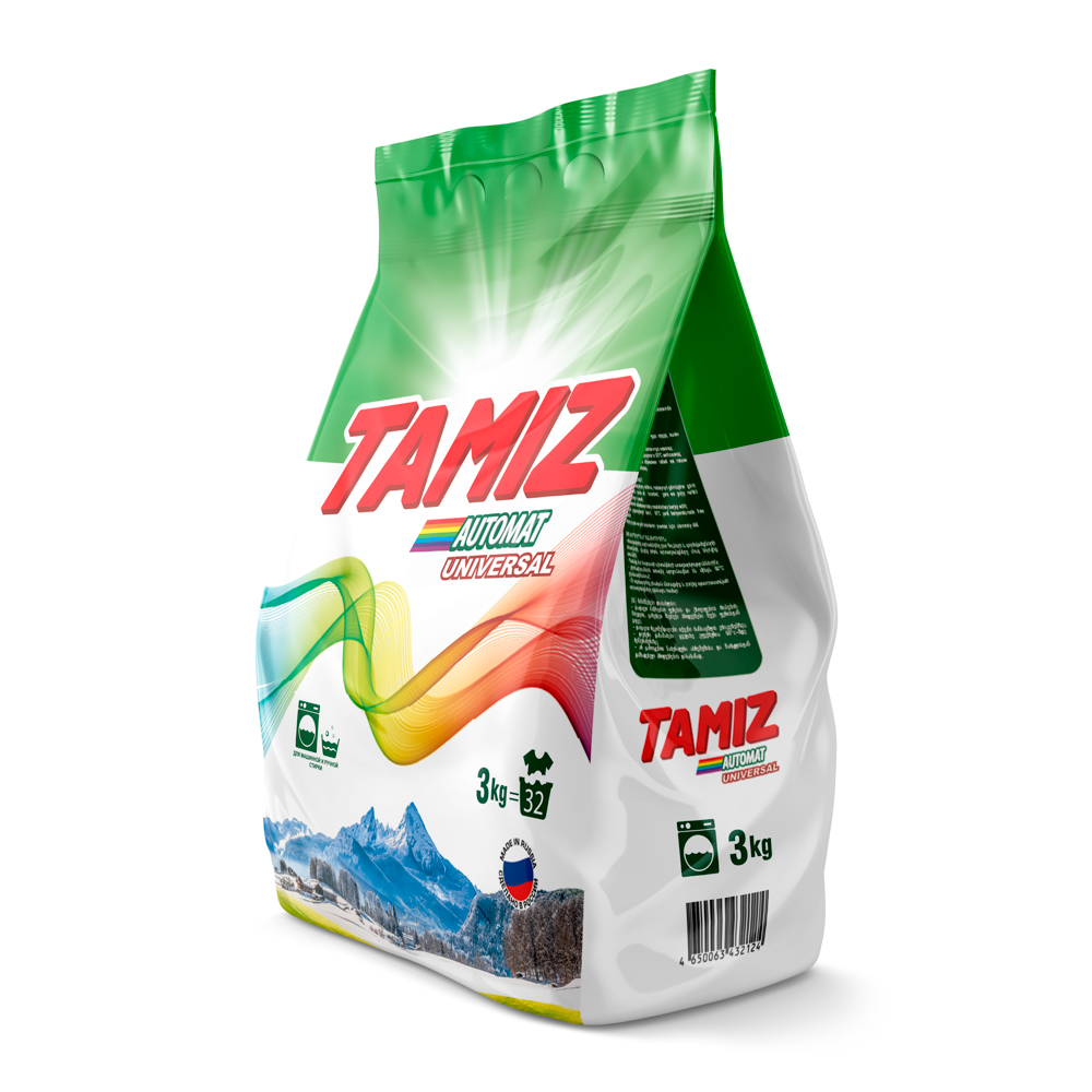 Стиральный порошок TAMIZ автомат универсал п/э, 3 кг - #1