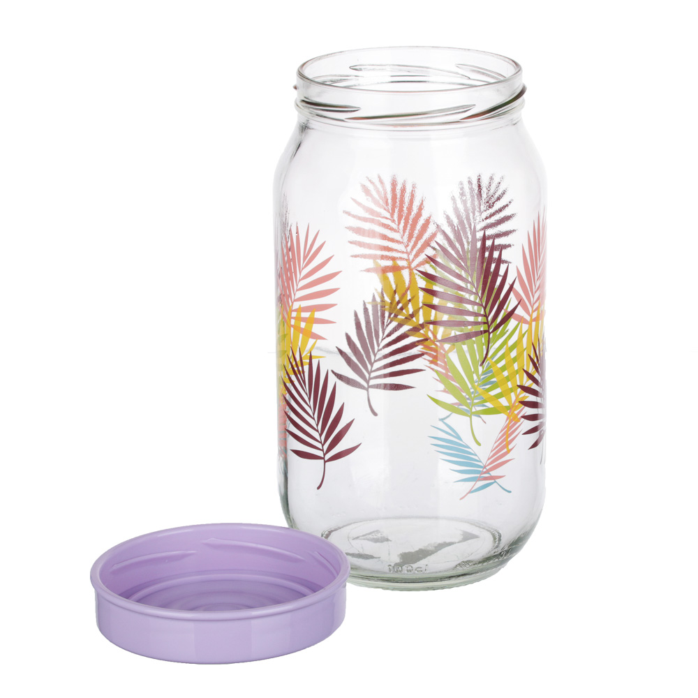 Банка для сыпучих продуктов HEREVIN Тропики, стекло, 1 л - #2