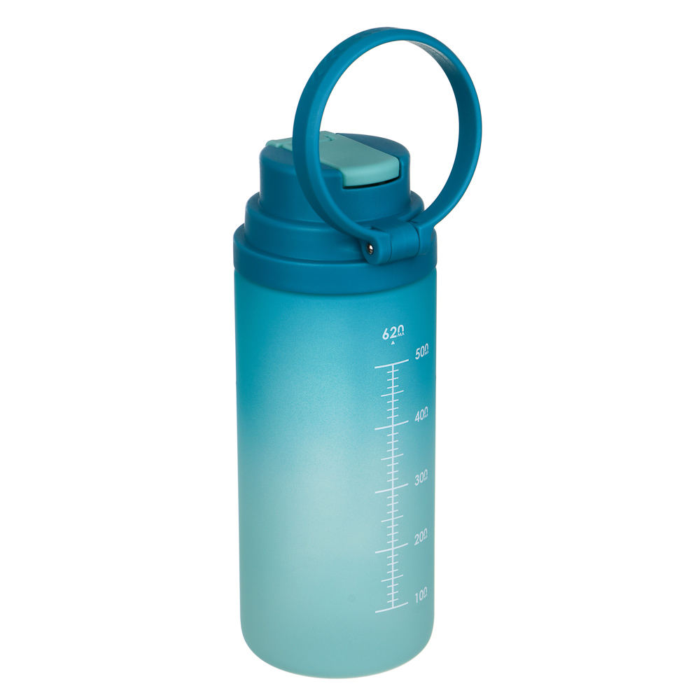SILAPRO Max Бутылка для воды, 20х7.5см, 620мл, голубой, PC, PP - #6