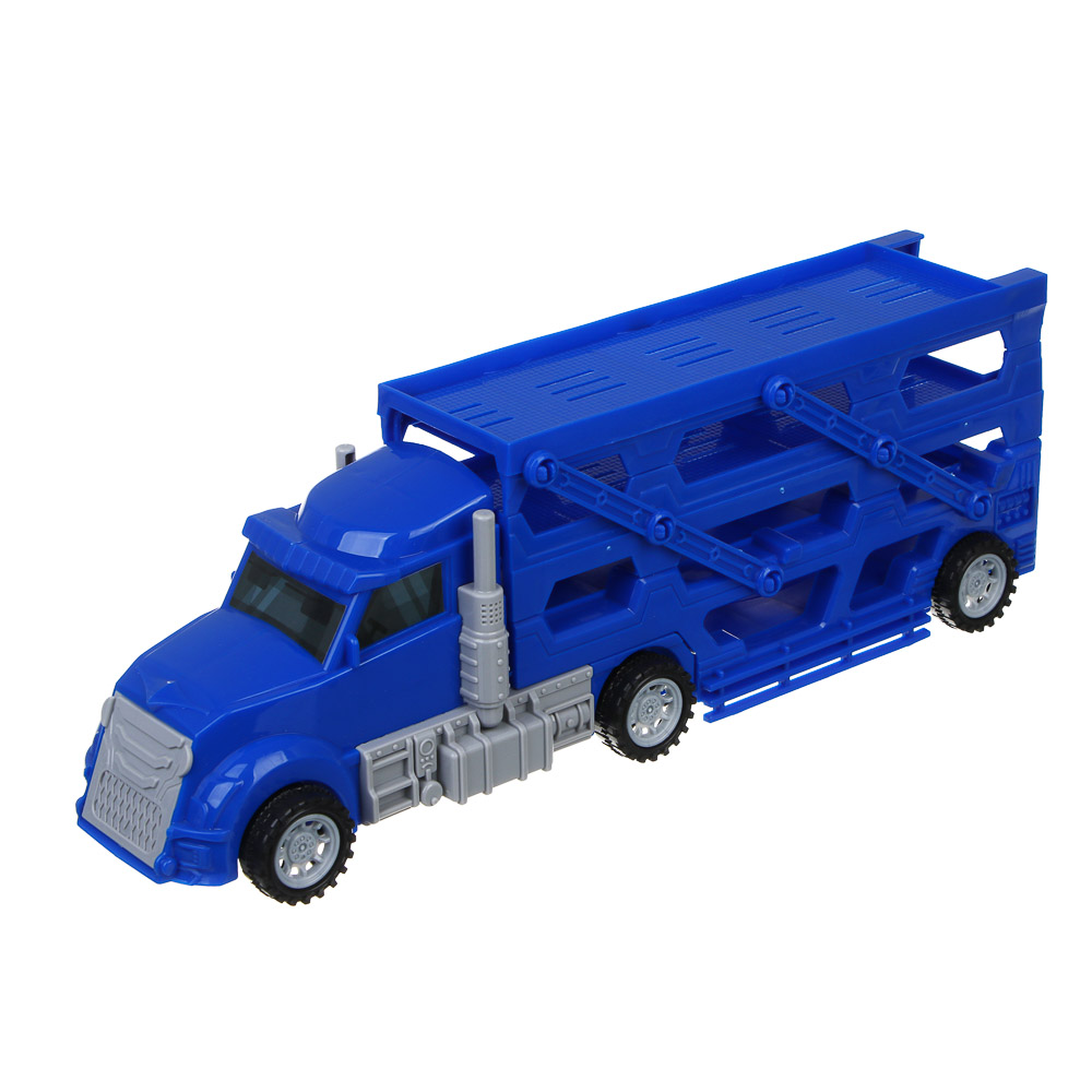 ИГРОЛЕНД Автовоз с треком, 3 машинки, металл, PP, 33,5х13х8,5 см, 3 дизайна - #11