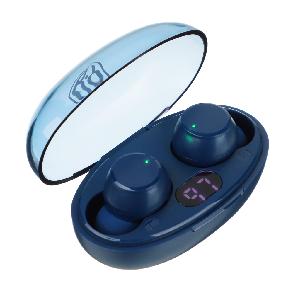 Наушники беспроводные TWS BY Wave, 30/200 mAh, BT:5.3, синий - #5