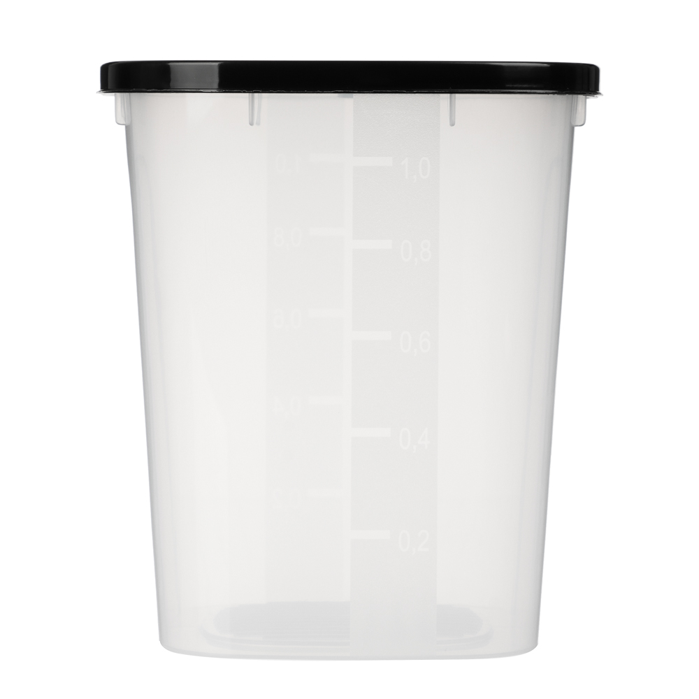 Контейнер для сыпучих продуктов НУТ квадратный 1,2 л, пластик - #4