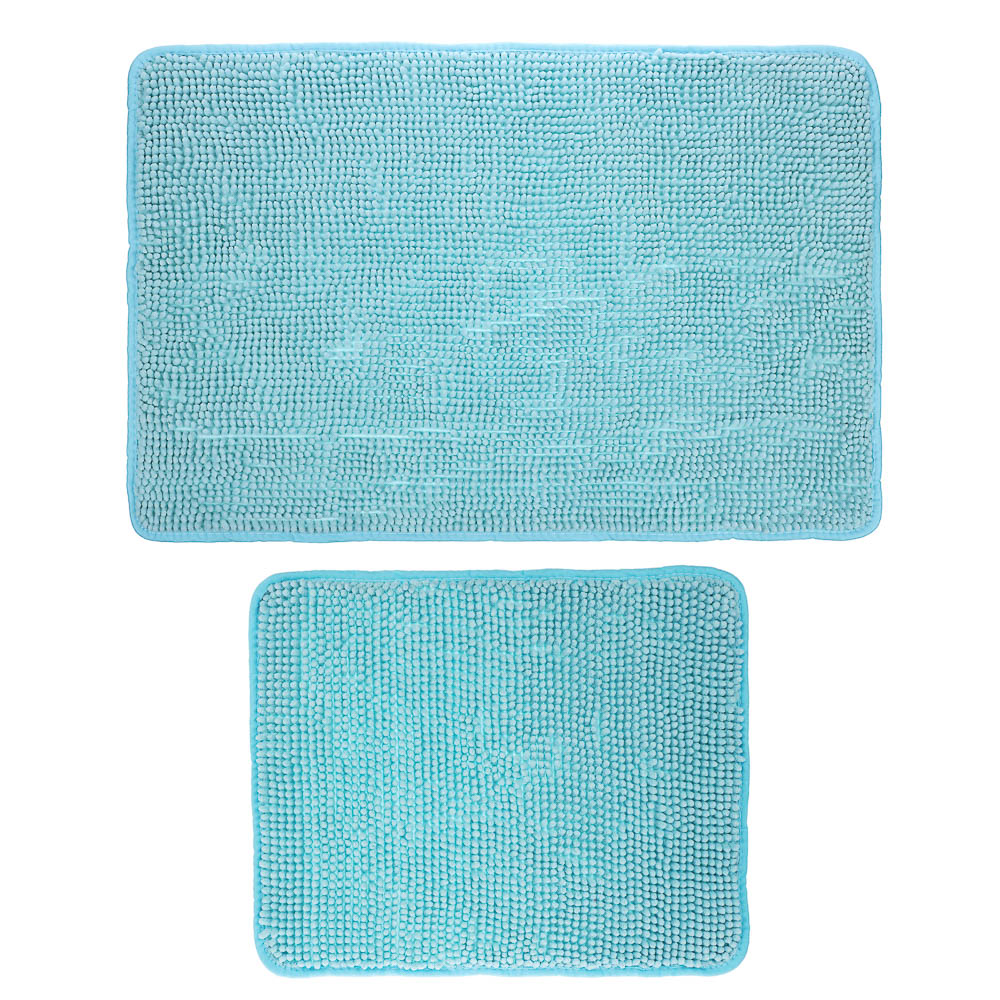 Набор ковриков для ванной комнаты, SHENILL, 2 шт, 50х80 см,40х50 см, 5 цветов - #2