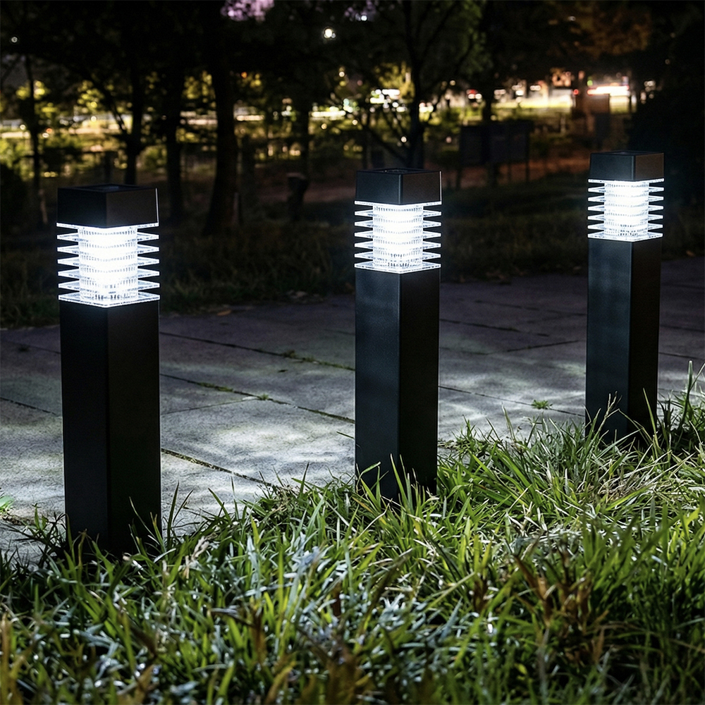 Светильник садовый на солн. батарее тм INBLOOM, 6х6х38,5см,1LED, белый, AAA100mAh Ni-MH, 1реж.,PP - #1