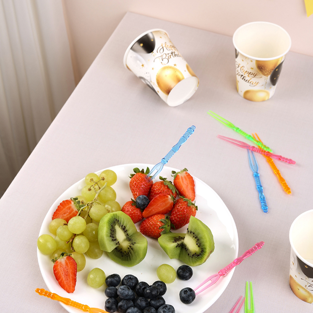 Капитан Весельчак Пики декоративные 25шт, 110мм, "Вилочки", цветные - #4