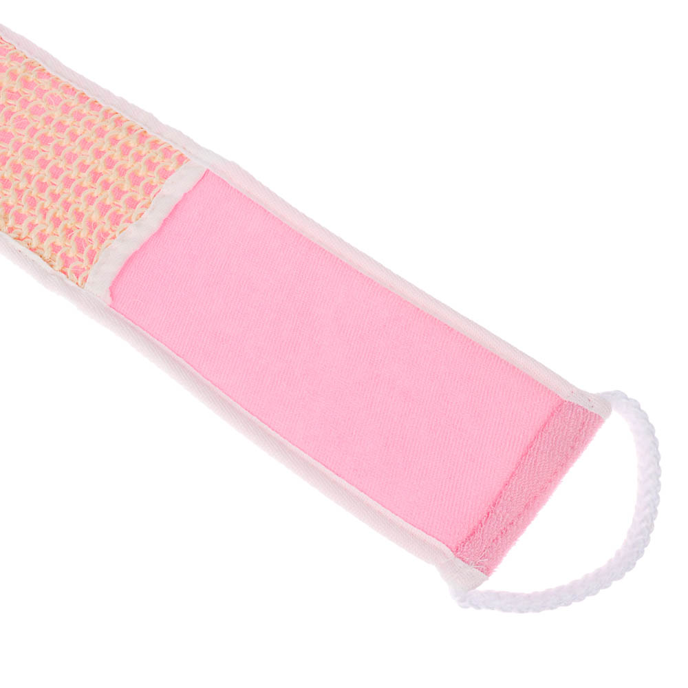 ЮL Мочалка лента банная с ручками с эффектом пилинга, сизаль, полиэстер, поролон, 68х10см, 3 цв. - #7