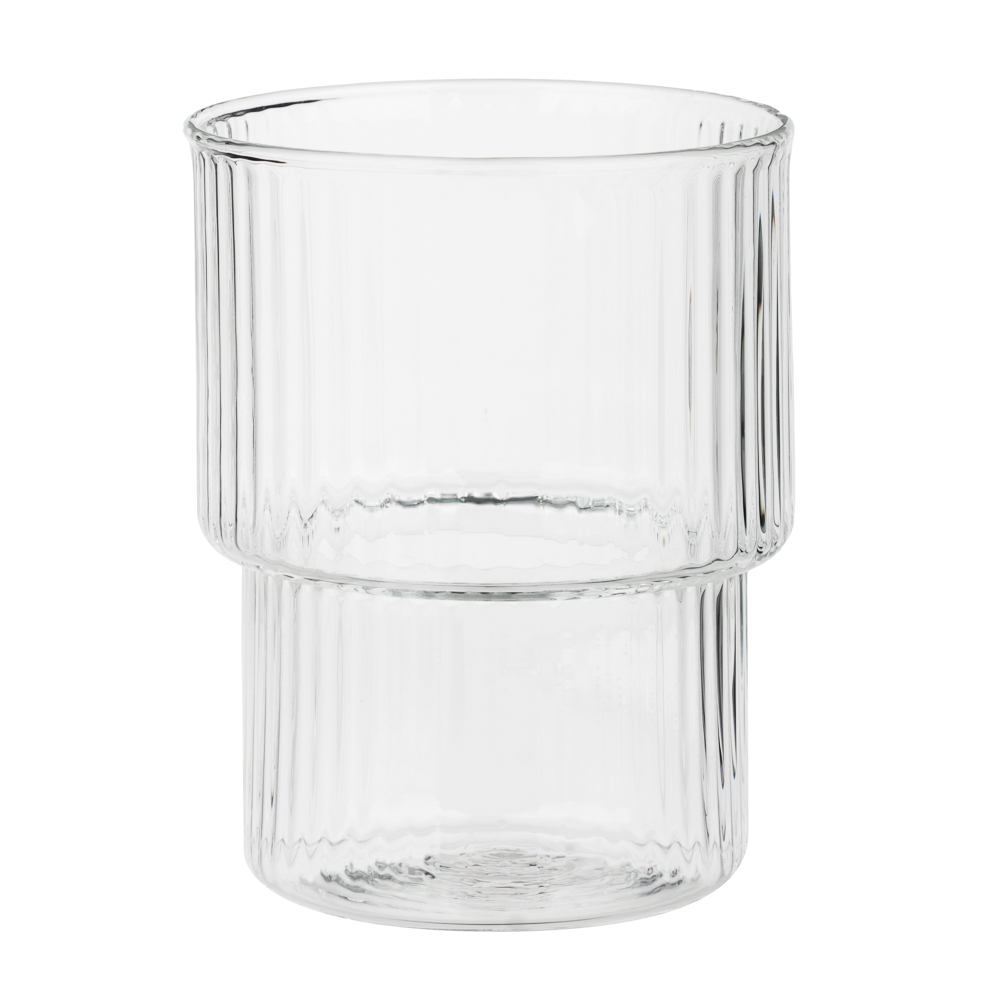 MILLIMI Набор стаканов Астра 300 мл, 4 шт, стекло, рифленый - #2