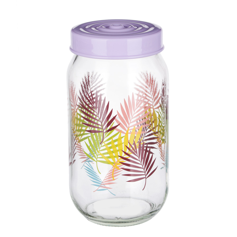 Банка для сыпучих продуктов HEREVIN Тропики, стекло, 1 л - #1