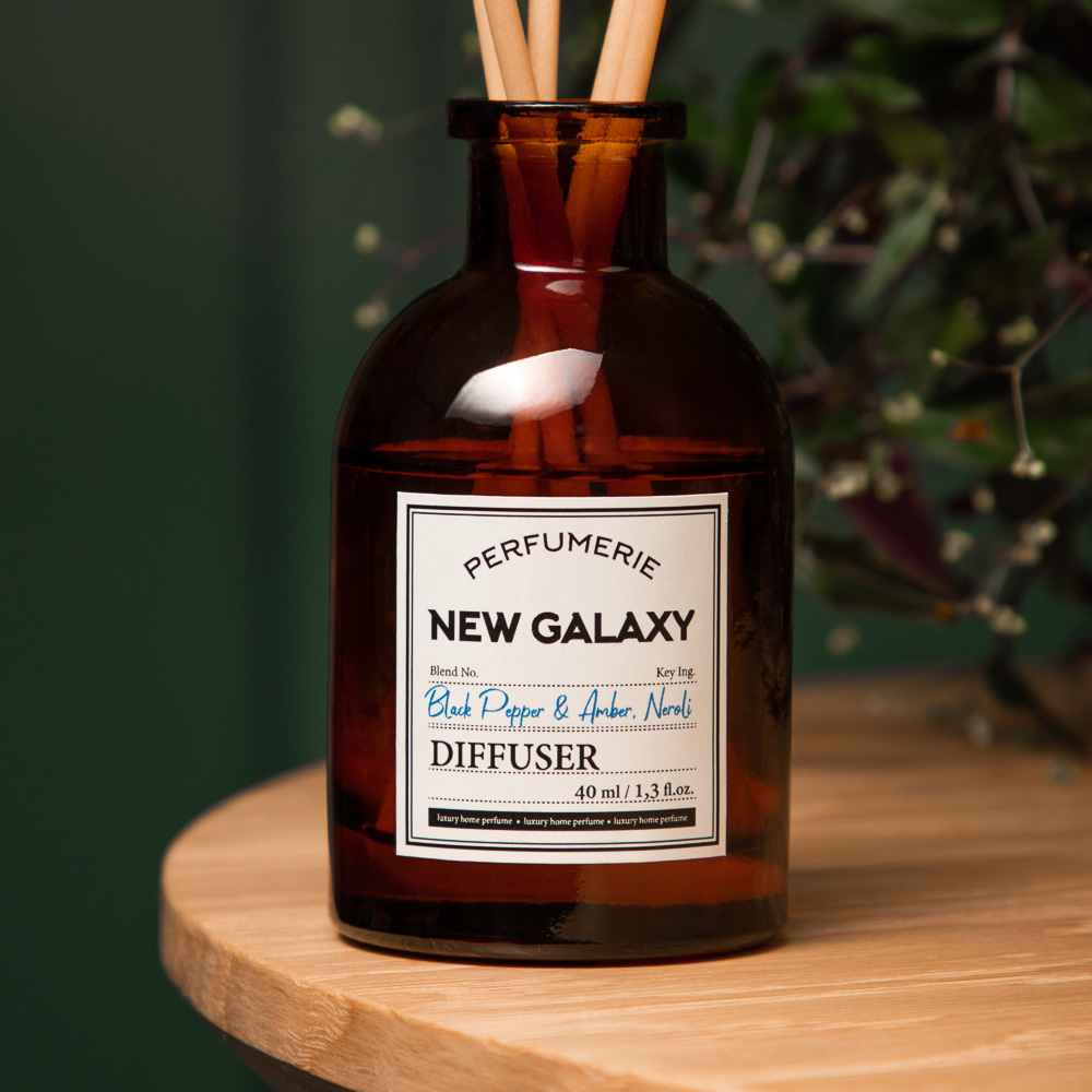 NEW GALAXY Диффузор Perfumerie, Black Pepper & Amber, Neroli, 40мл - #10
