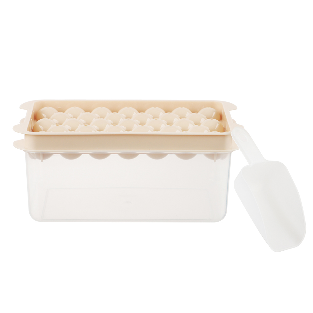 VETTA Форма для льда с контейнером 19х11,5х8см, 33 ячейки, совок, пластик - #2