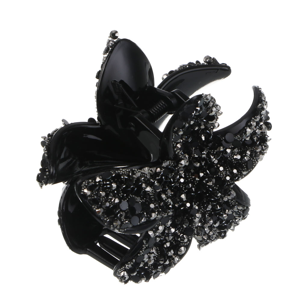 Краб для волос, тм ЮНИLOOK, 8см, пластик, 3 дизайна, #1 - #4