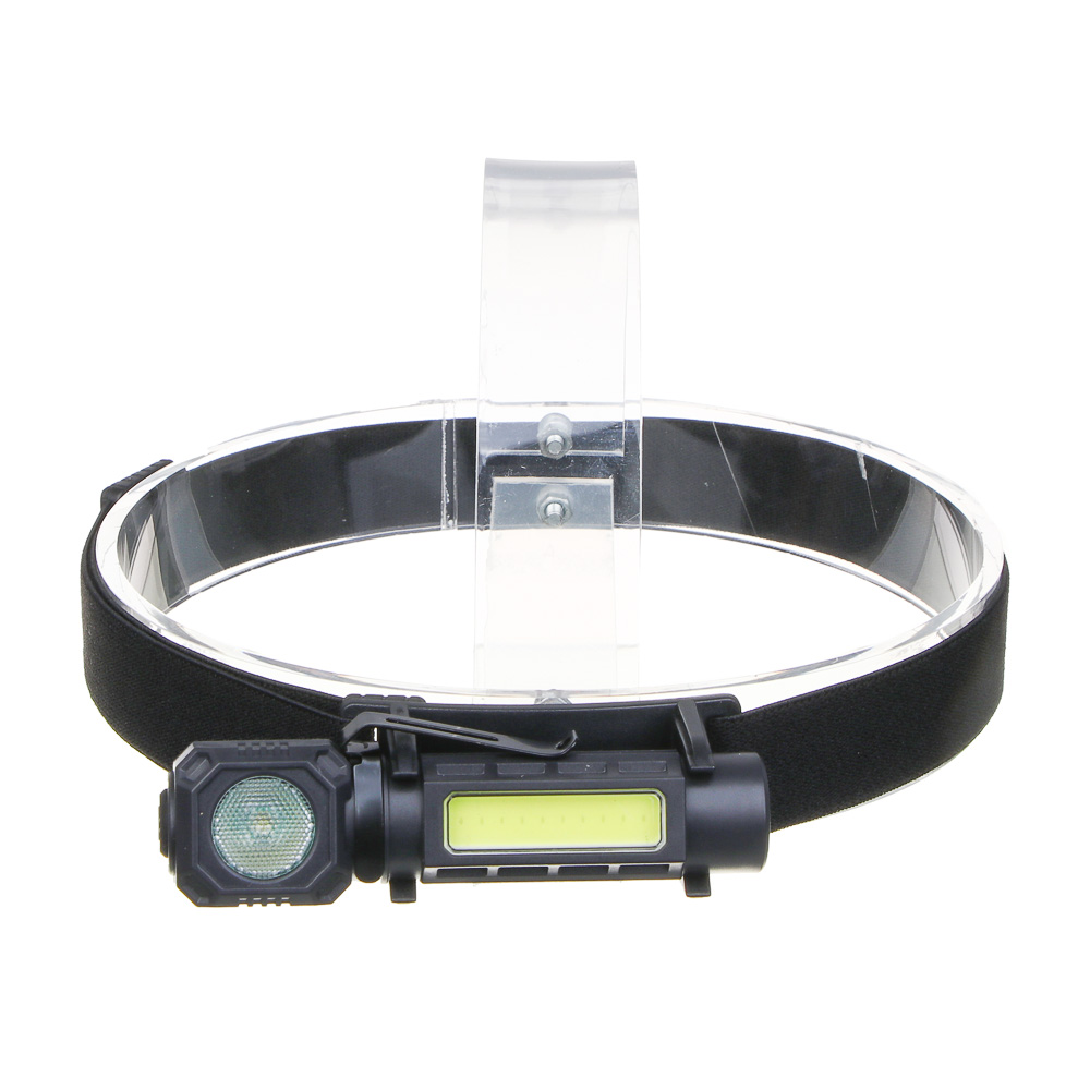 ЕРМАК Фонарь налобный, XPG+COB, 4 режима, 500мАч, зарядка Туре-С, 103х27х25 мм, пластик - #3